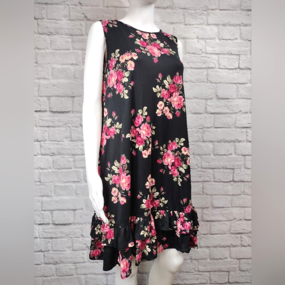 Perfect Peach Floral Pocket Dress